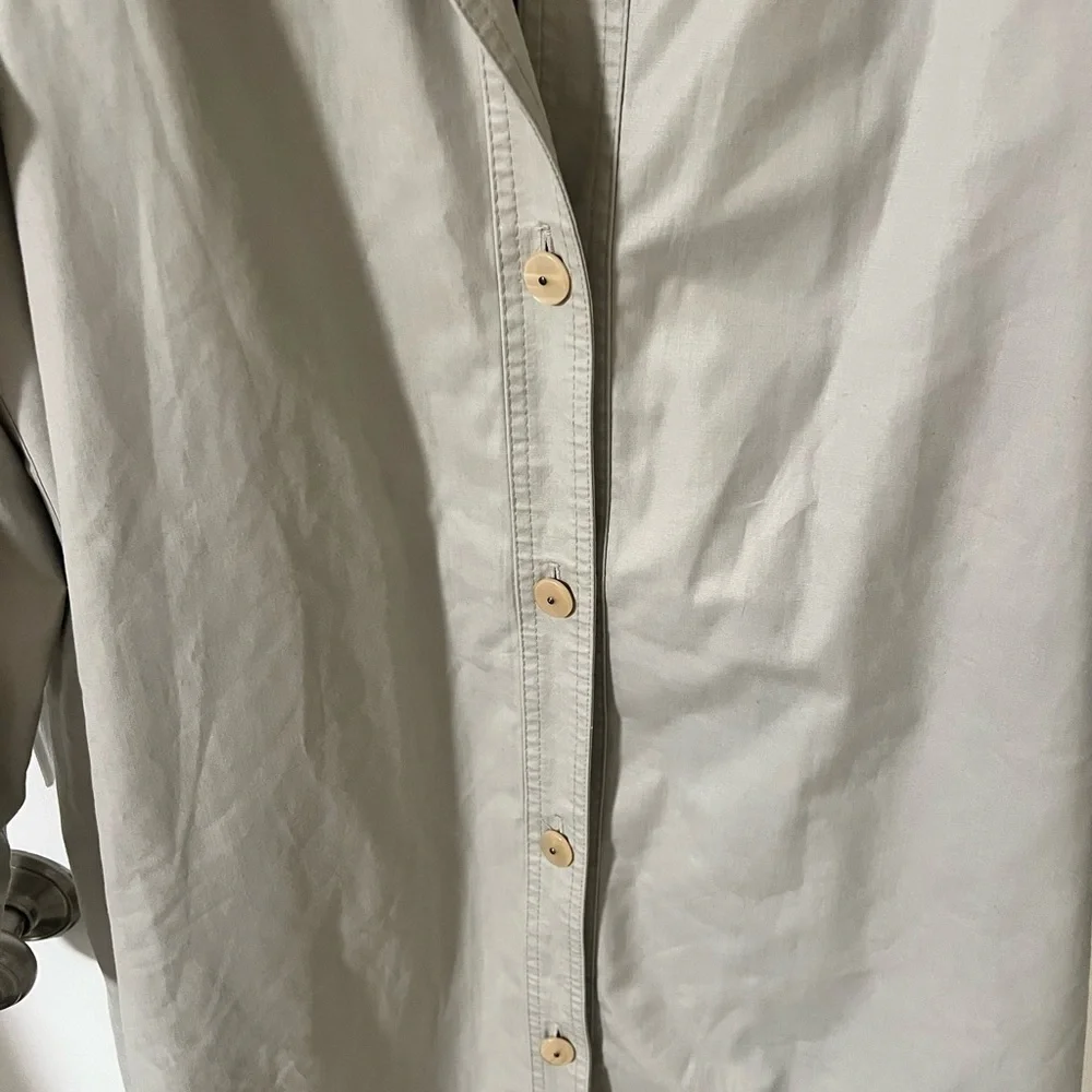 80s Misty Harbor Khaki Tent Trench Coat |Vintage Minimalist| size 14 petite